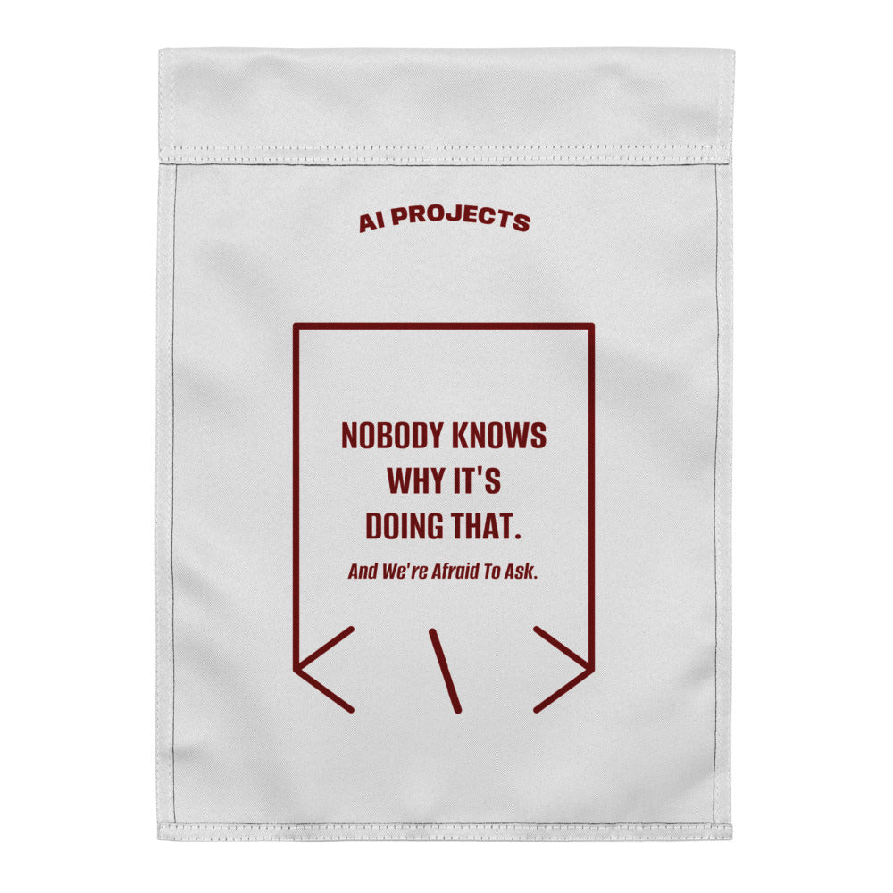 Nobody Knows Why It's Doing That. — White Maroon back mockup