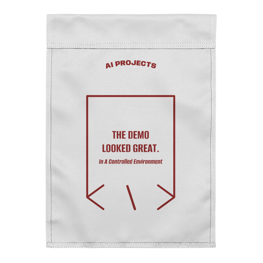 The Demo Looked Great. — White Brown back mockup