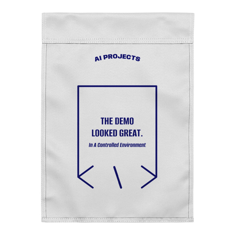 The Demo Looked Great. — White Navy back mockup