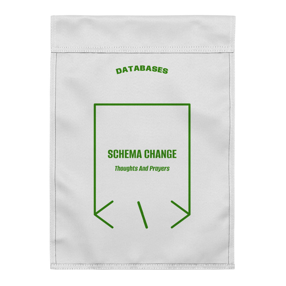 Schema Change — White Green back mockup