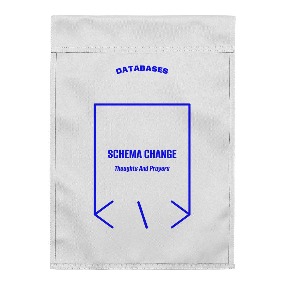 Schema Change — White Blue back mockup