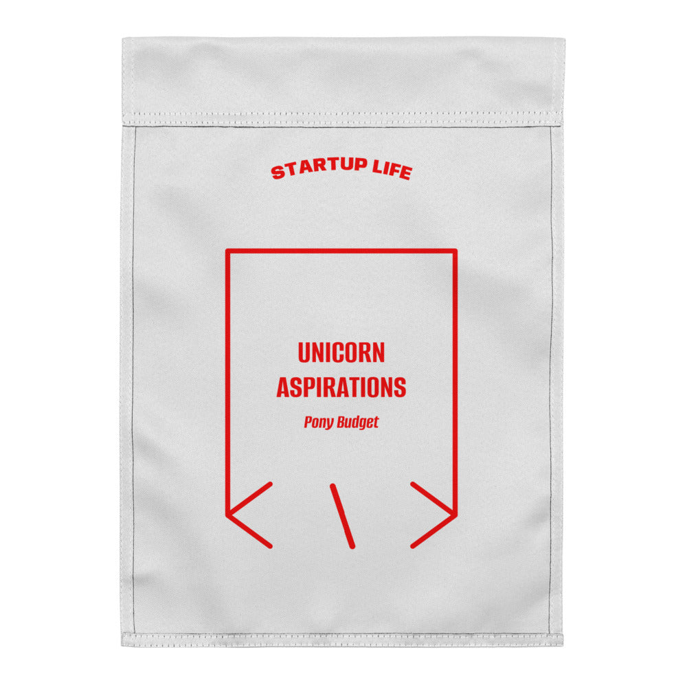Unicorn Aspirations — White Red back mockup