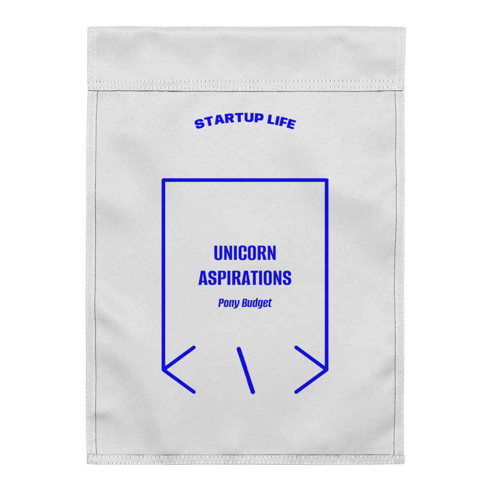 Unicorn Aspirations — White Blue back mockup