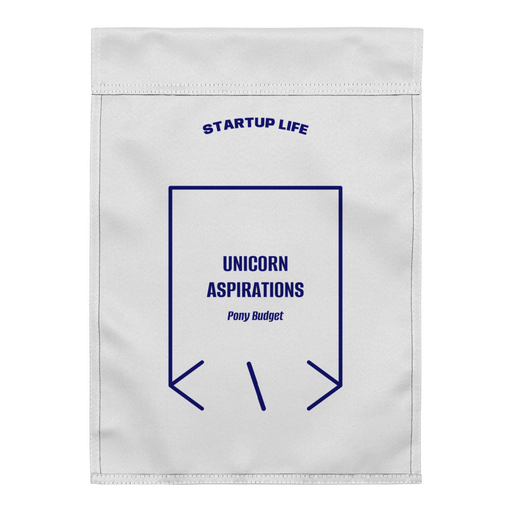 Unicorn Aspirations — White Navy back mockup