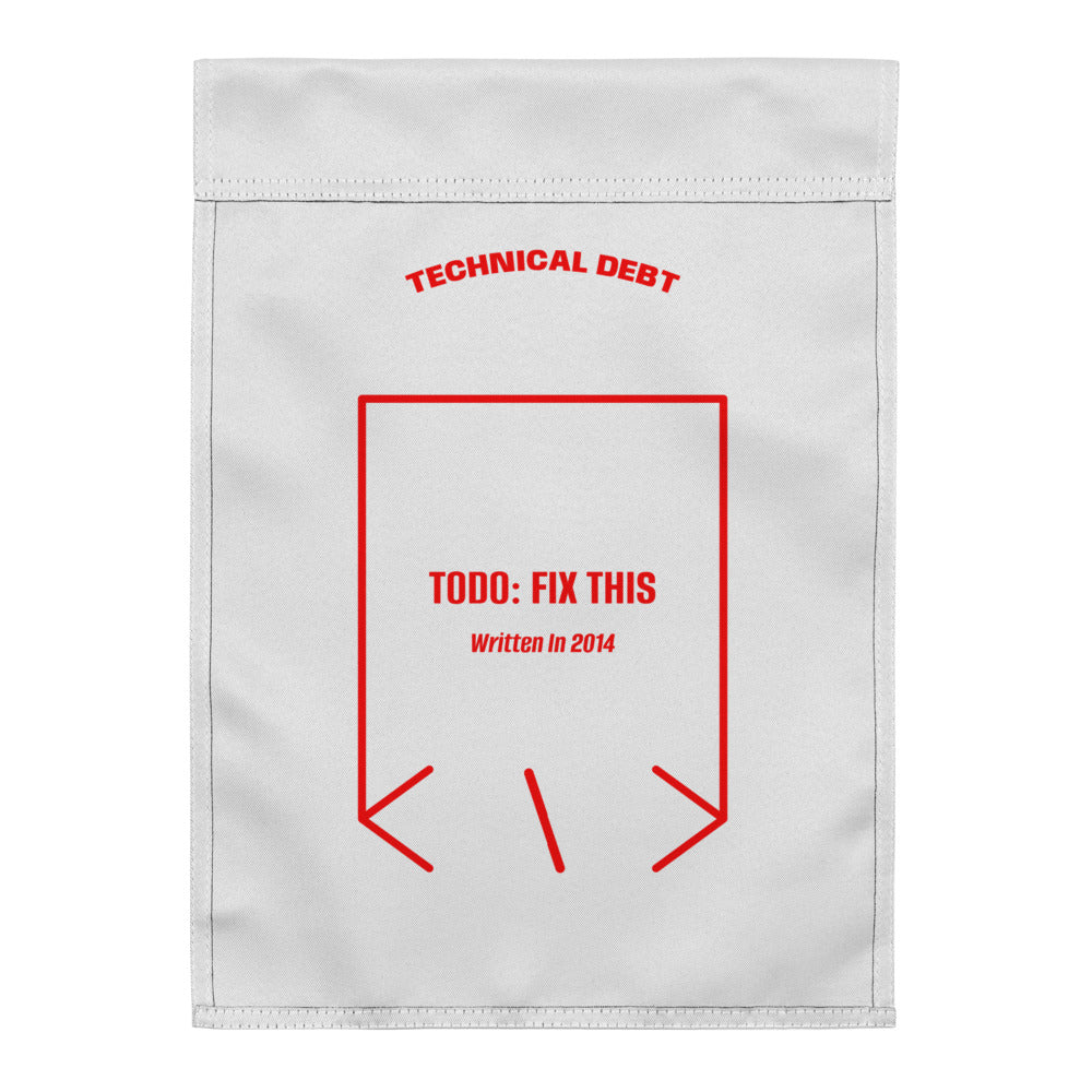 TODO: Fix This — White Red back mockup
