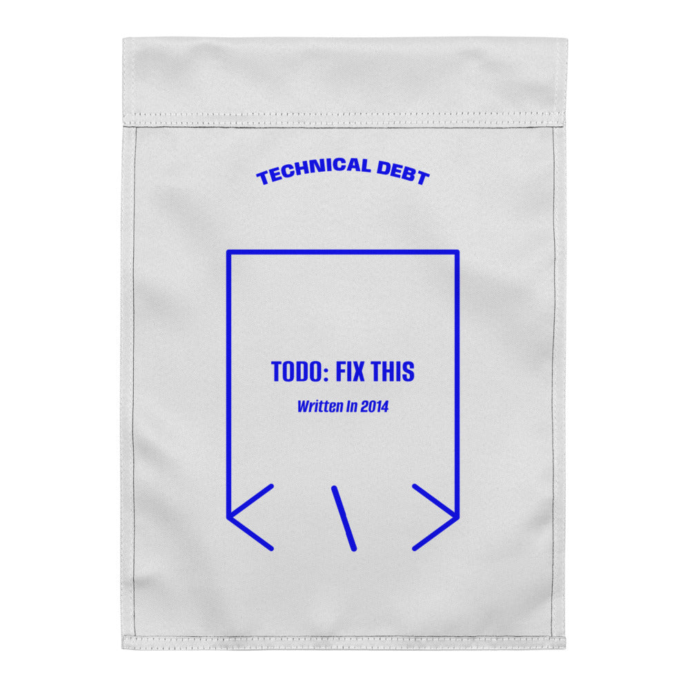 TODO: Fix This — White Blue back mockup