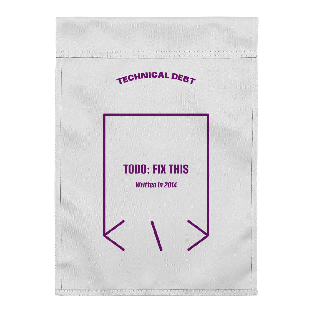 TODO: Fix This — White Purple back mockup