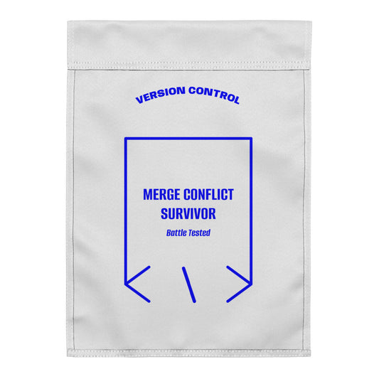 Merge Conflict Survivor — secondary back mockup
