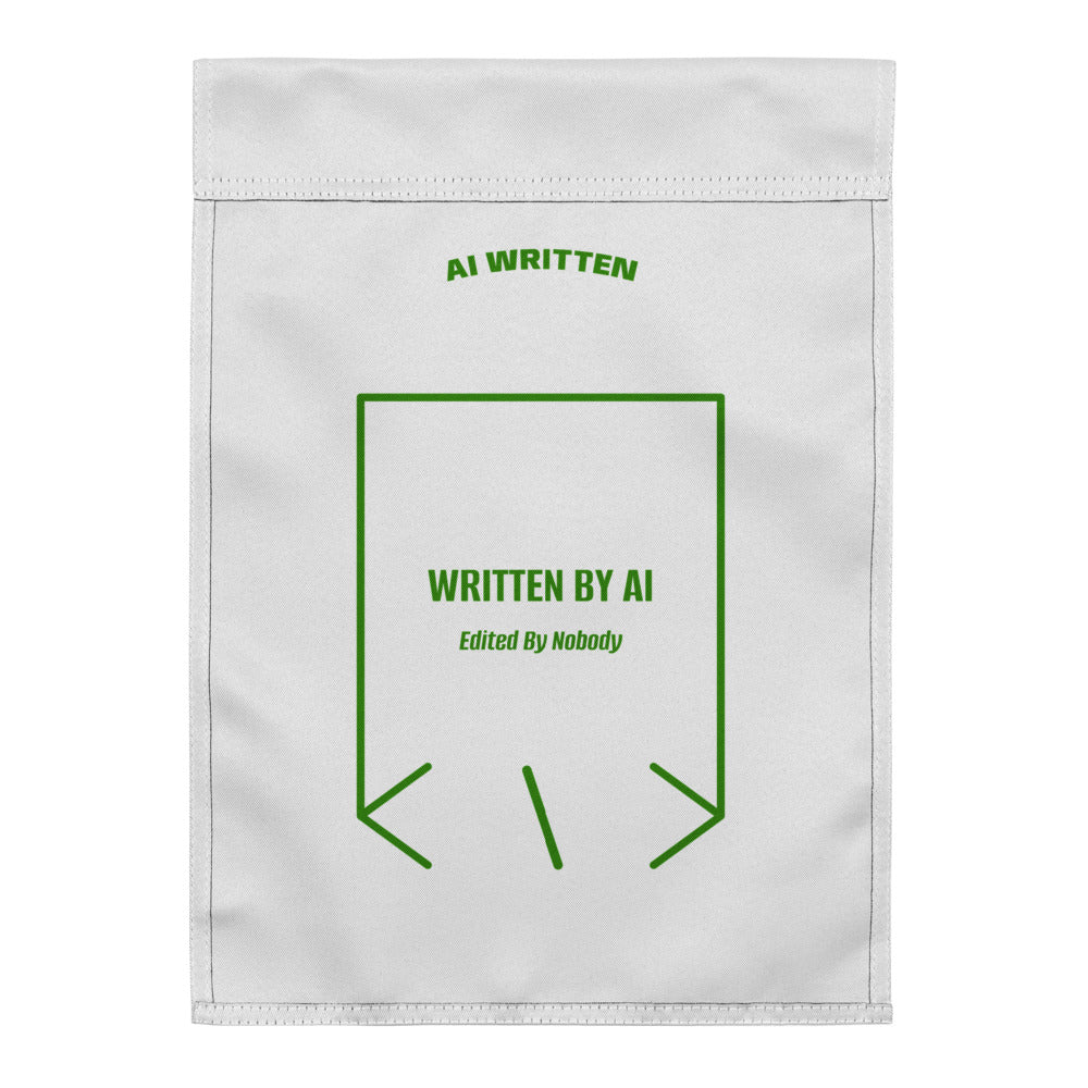 Written By AI — White Green back mockup
