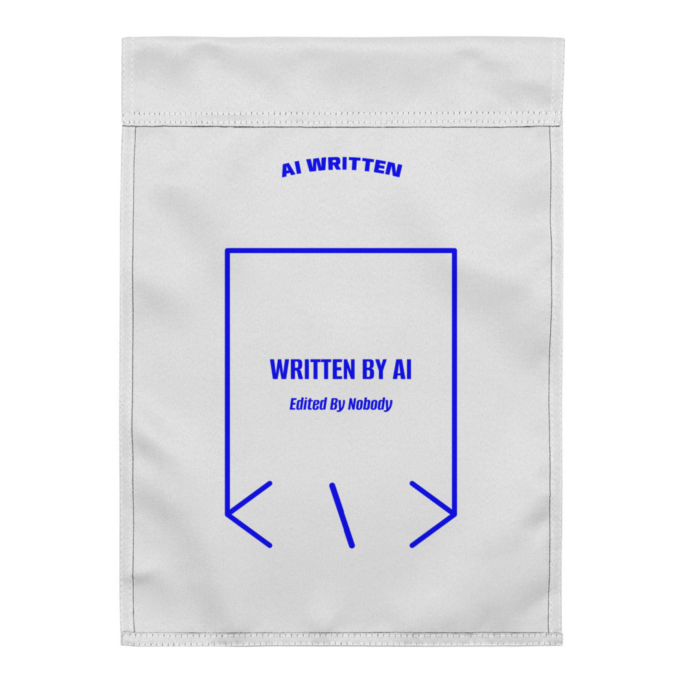 Written By AI — White Blue back mockup
