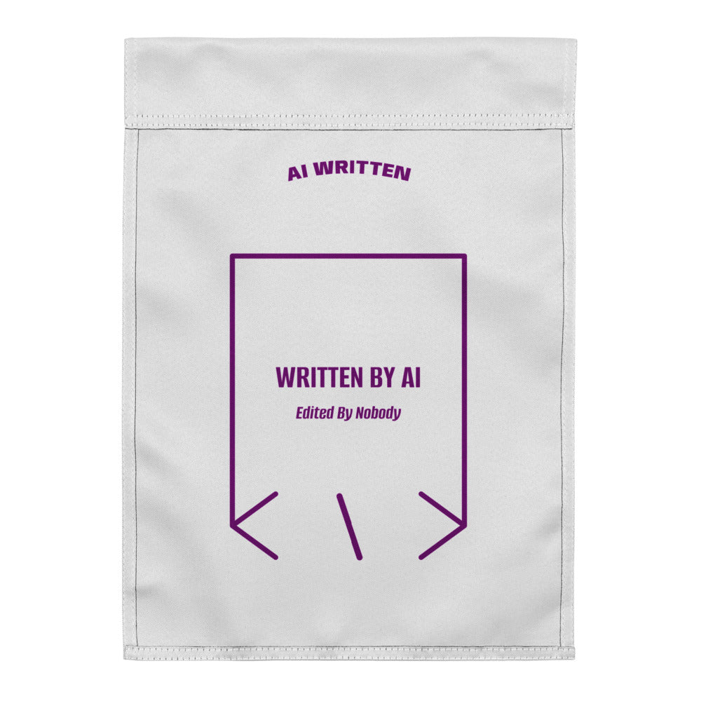 Written By AI — White Purple back mockup