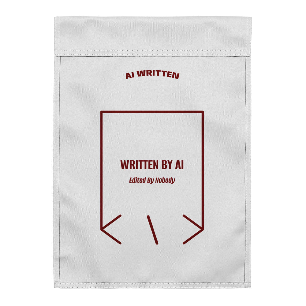 Written By AI — White Maroon back mockup