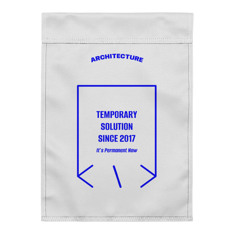 Temporary Solution Since 2017 — White Blue back mockup