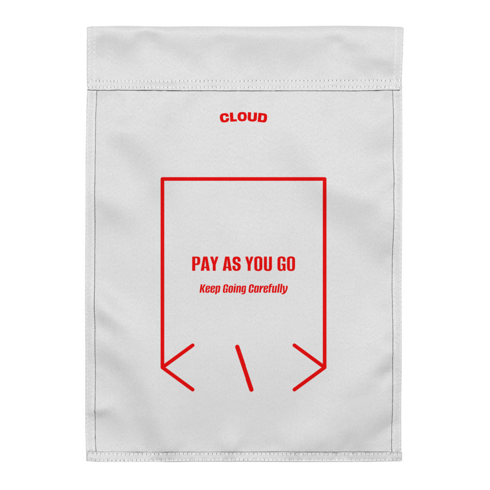 Pay As You Go — White Red back mockup