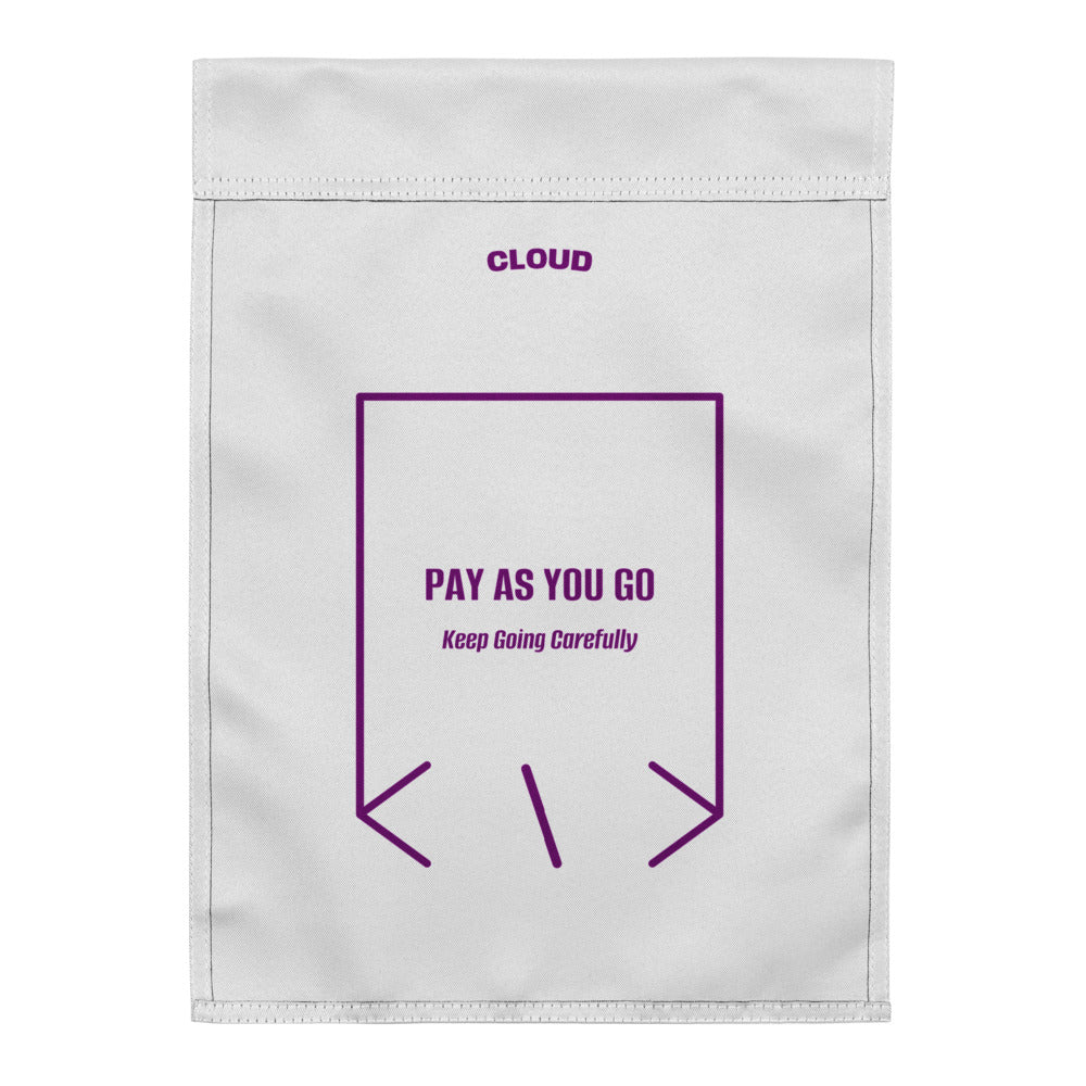 Pay As You Go — White Purple back mockup
