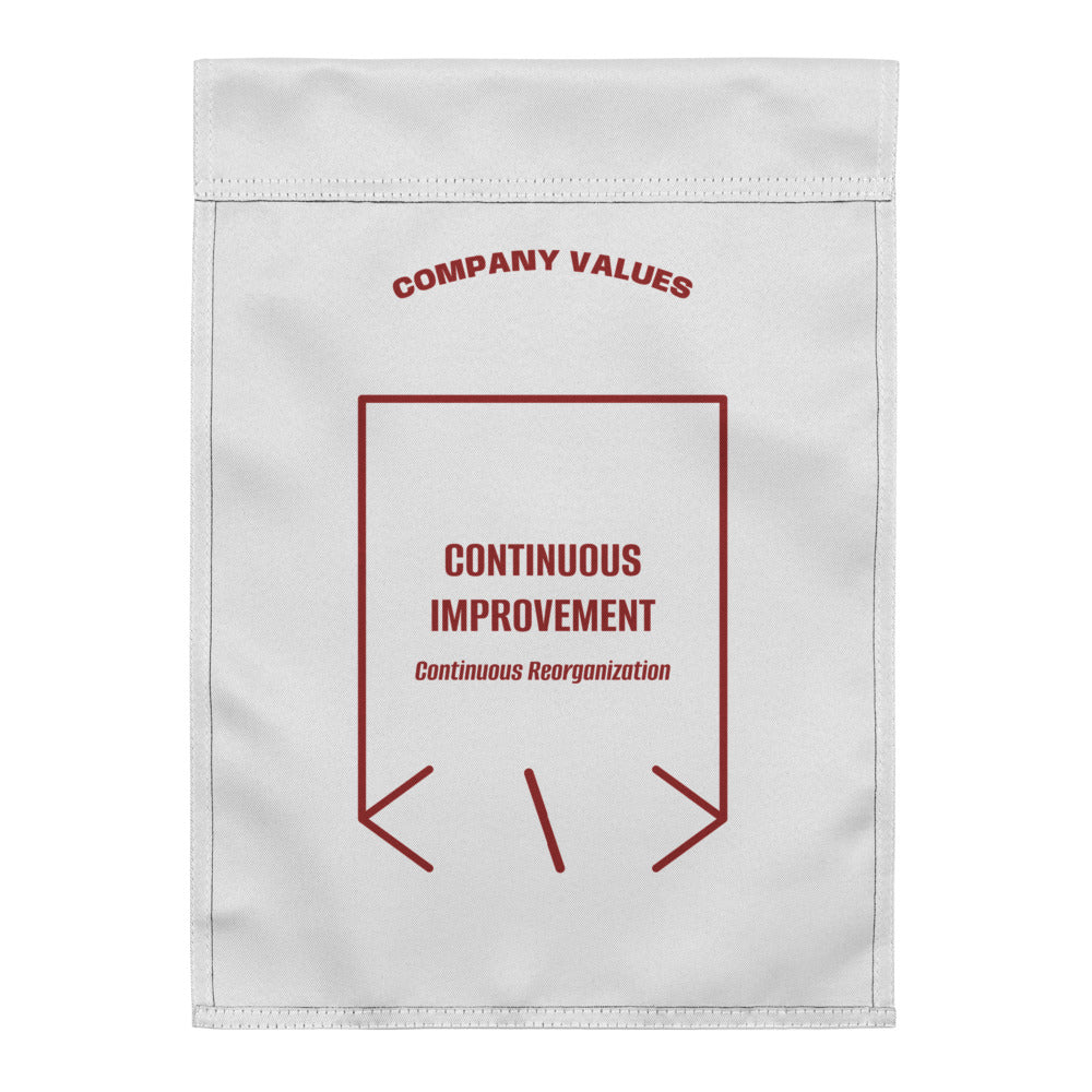 Continuous Improvement — White Brown back mockup