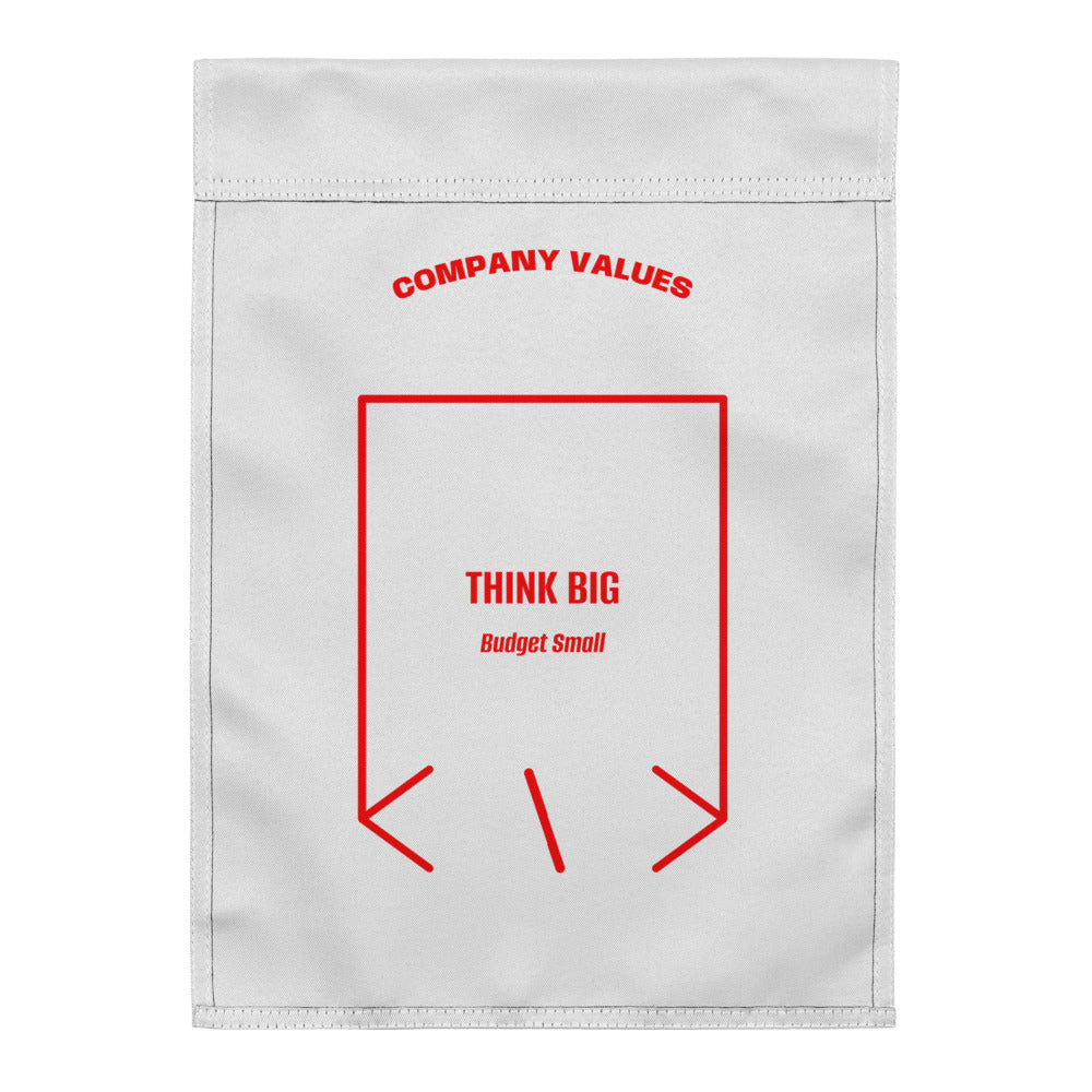 Think Big — White Red back mockup