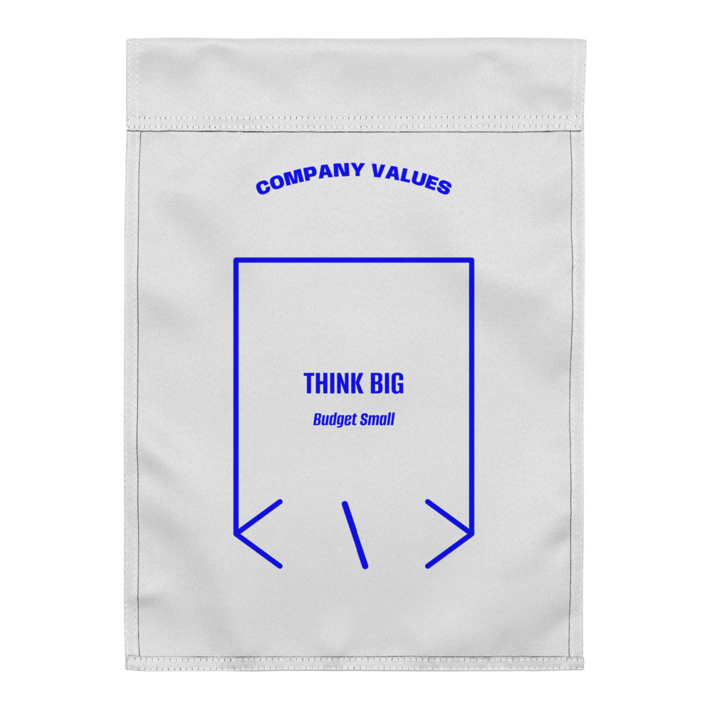 Think Big — White Blue back mockup