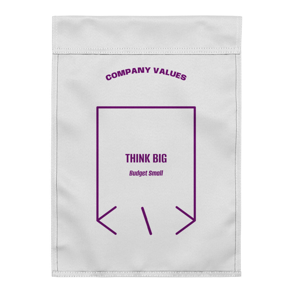 Think Big — White Purple back mockup