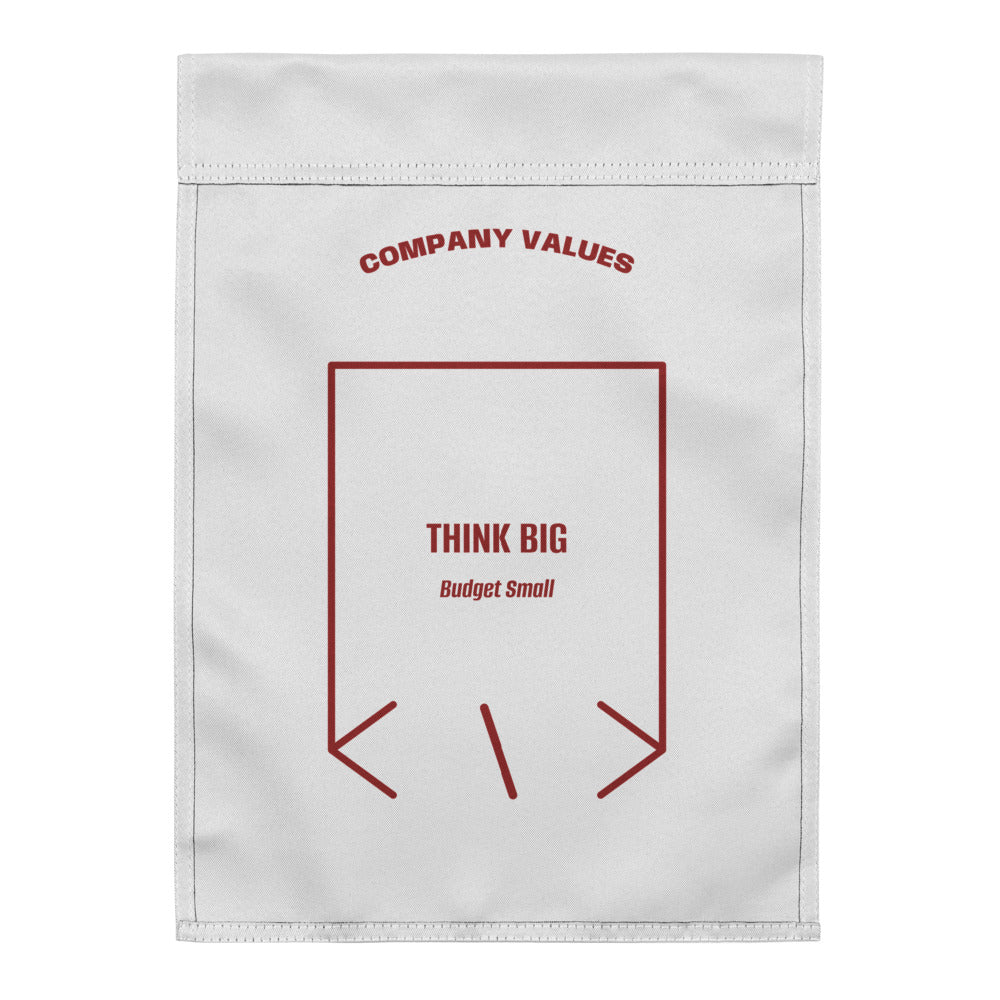 Think Big — White Brown back mockup