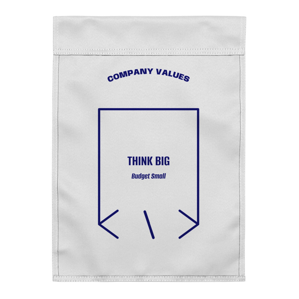 Think Big — White Navy back mockup
