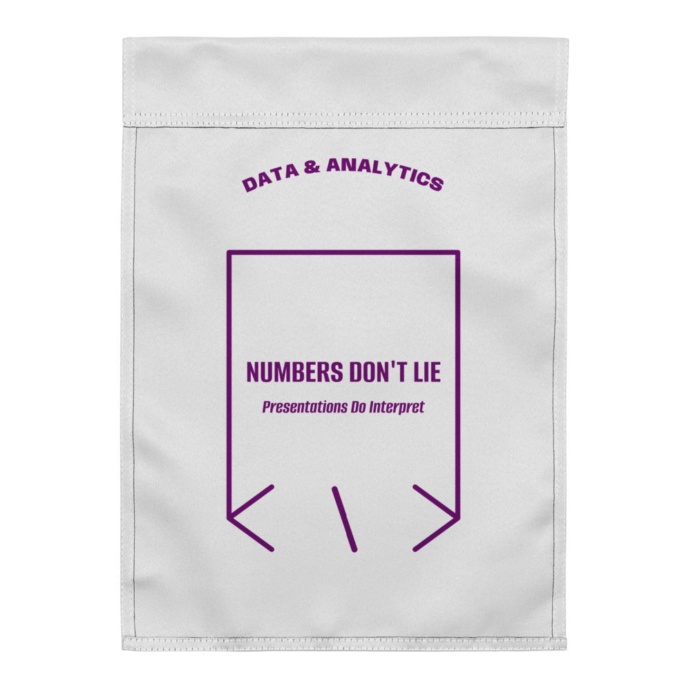 Numbers Don't Lie — White Purple back mockup