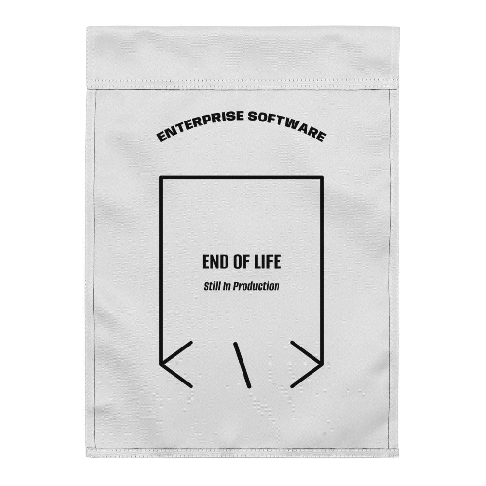 End Of Life — White Black back mockup