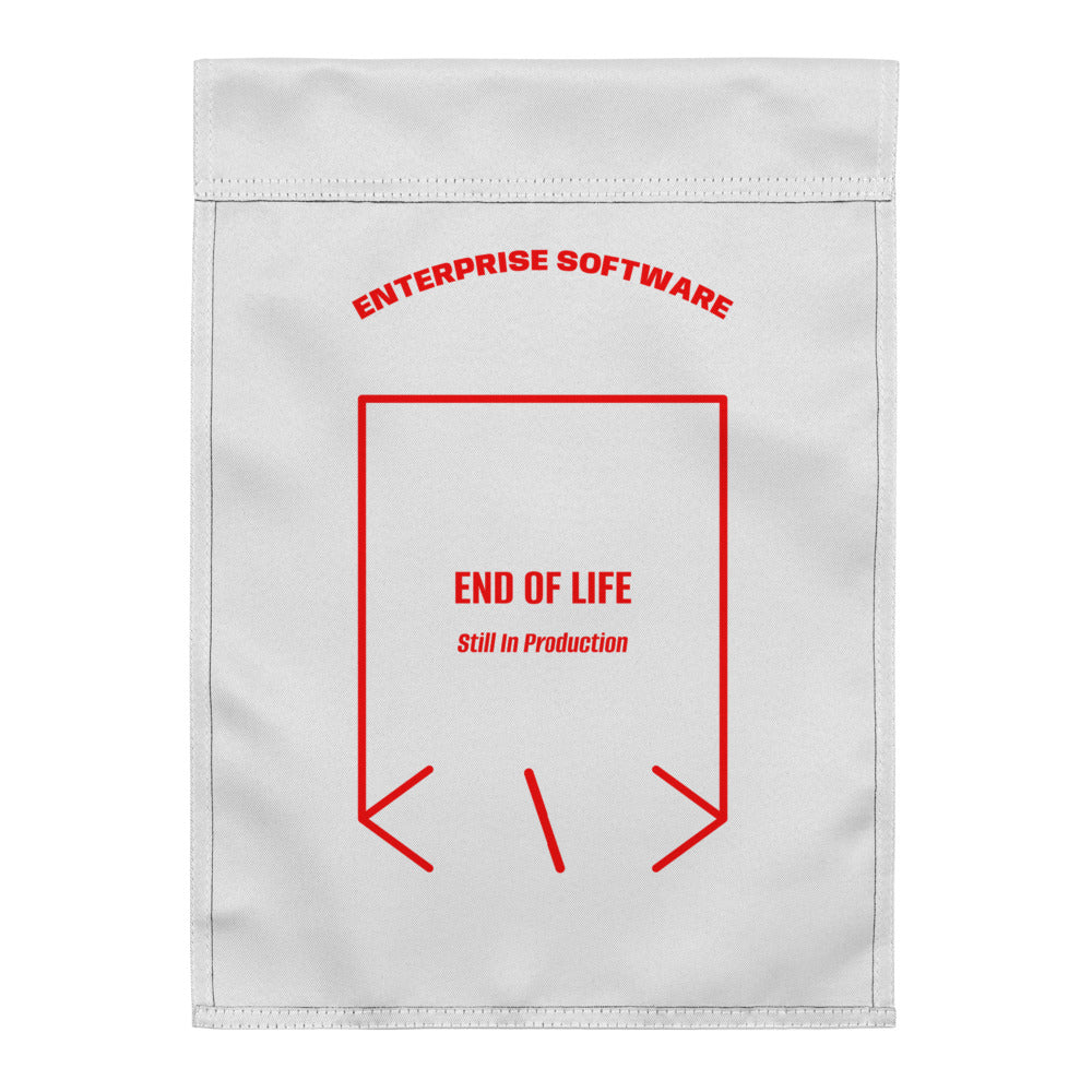 End Of Life — White Red back mockup
