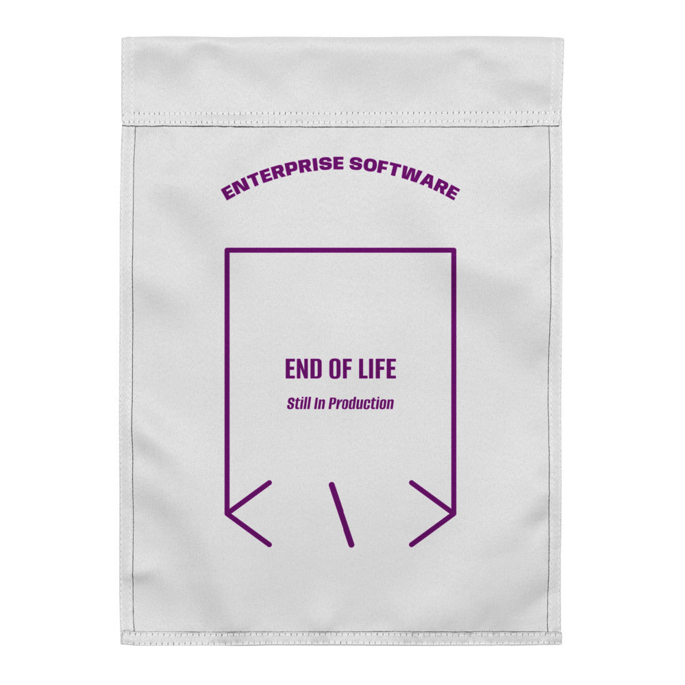 End Of Life — White Purple back mockup