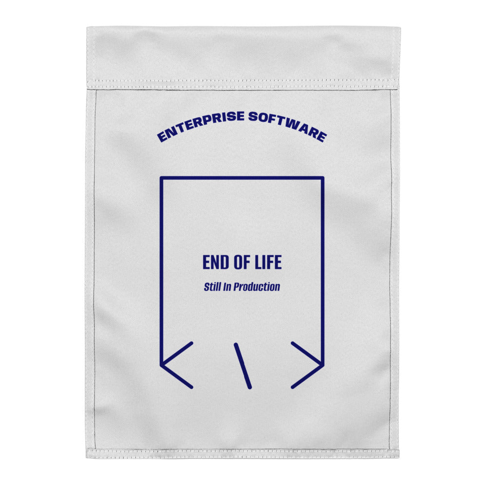 End Of Life — White Navy back mockup