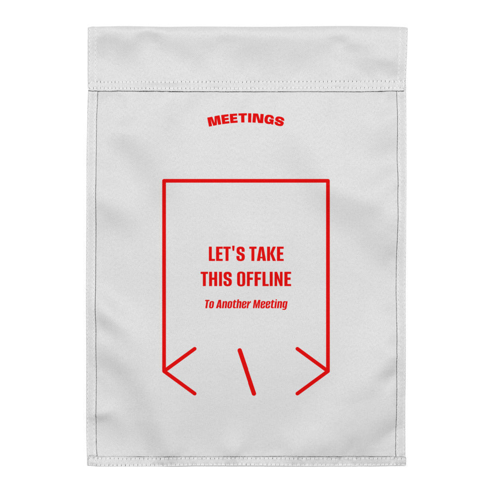 Let's Take This Offline — White Red back mockup