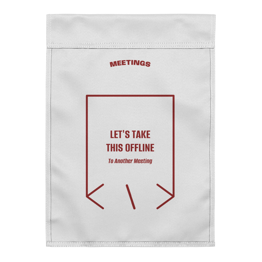 Let's Take This Offline — White Brown back mockup