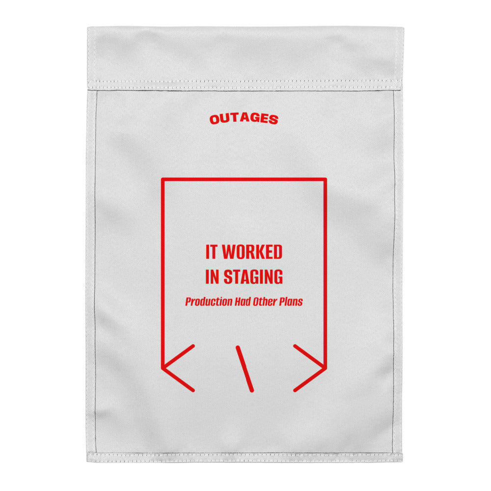 It Worked In Staging — White Red back mockup