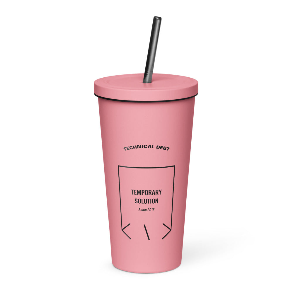 Temporary Solution — Pink Black back mockup (20 oz)