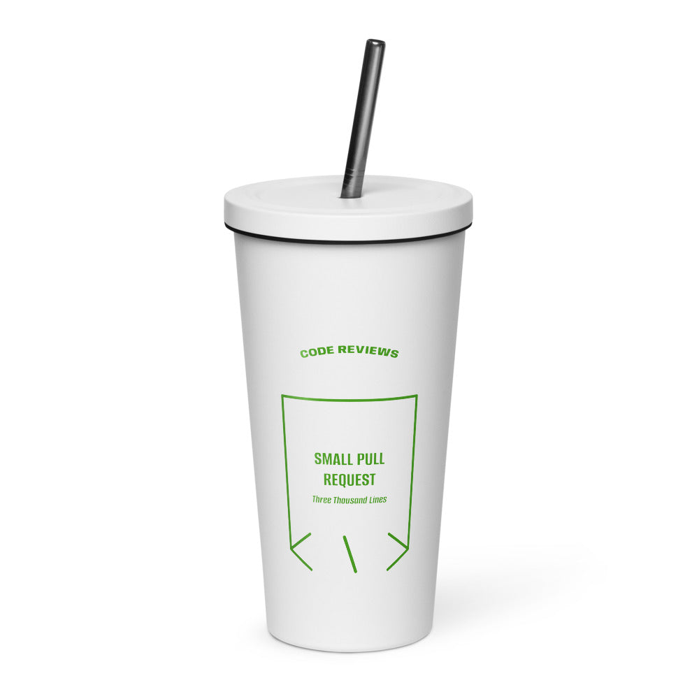 Small Pull Request — White Green back mockup (20 oz)