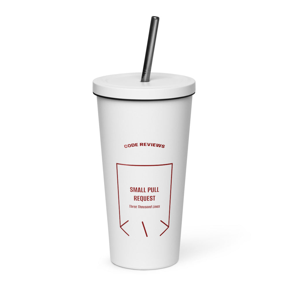 Small Pull Request — White Maroon back mockup (20 oz)