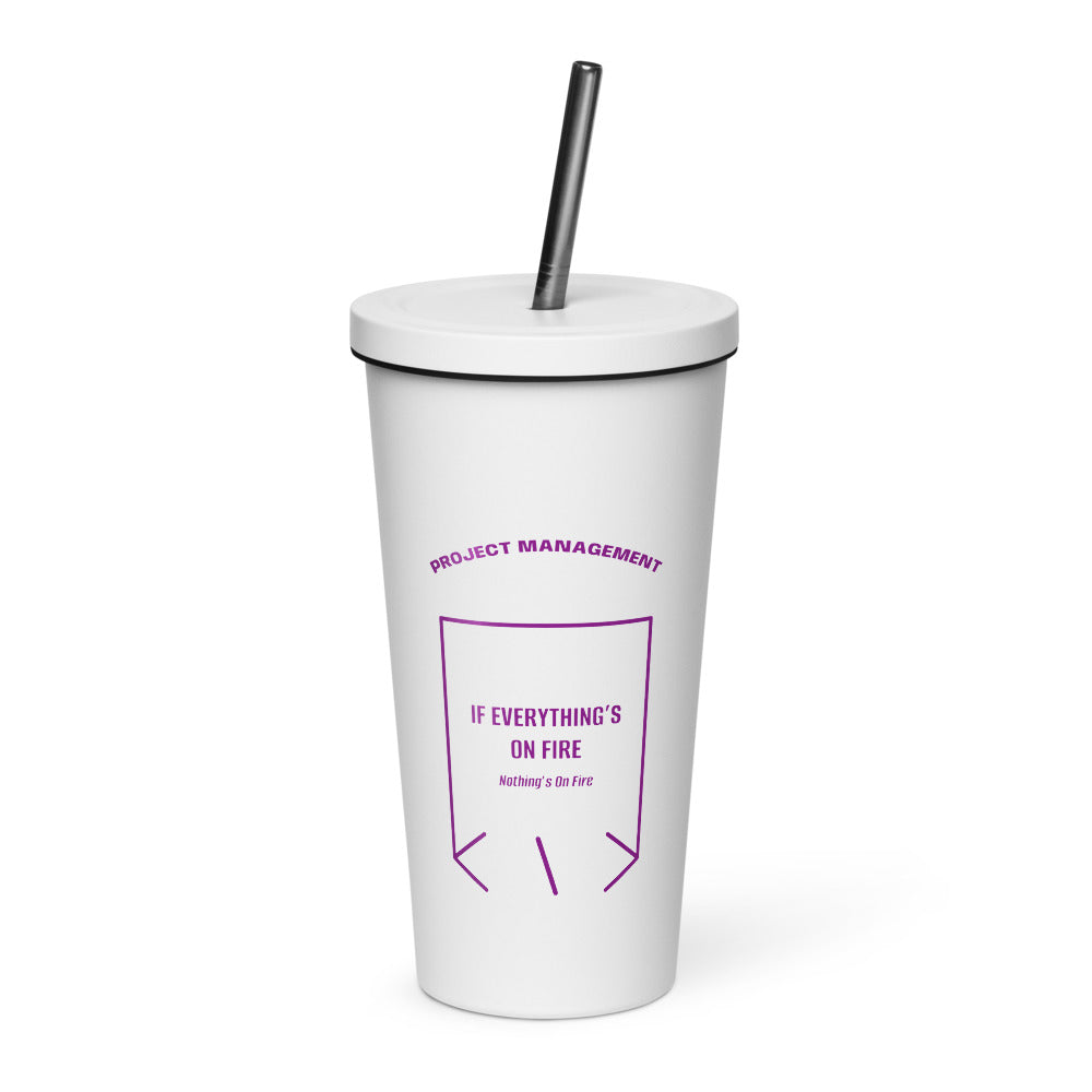 If Everything’s On Fire — White Purple back mockup (20 oz)