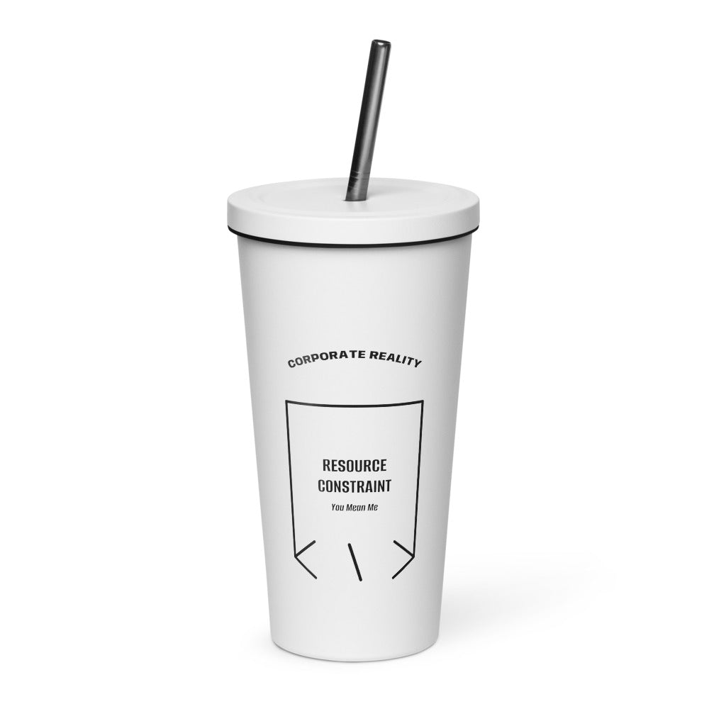 Resource Constraint — White Black back mockup (20 oz)