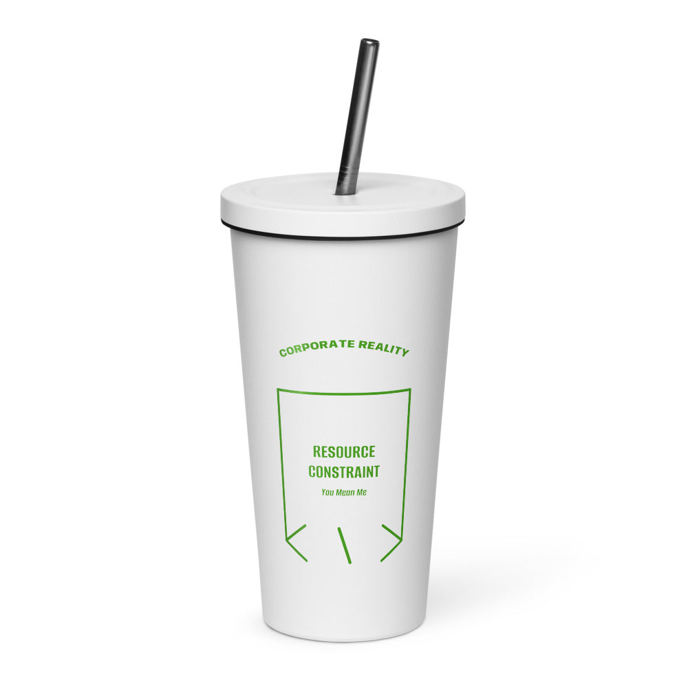 Resource Constraint — White Green back mockup (20 oz)