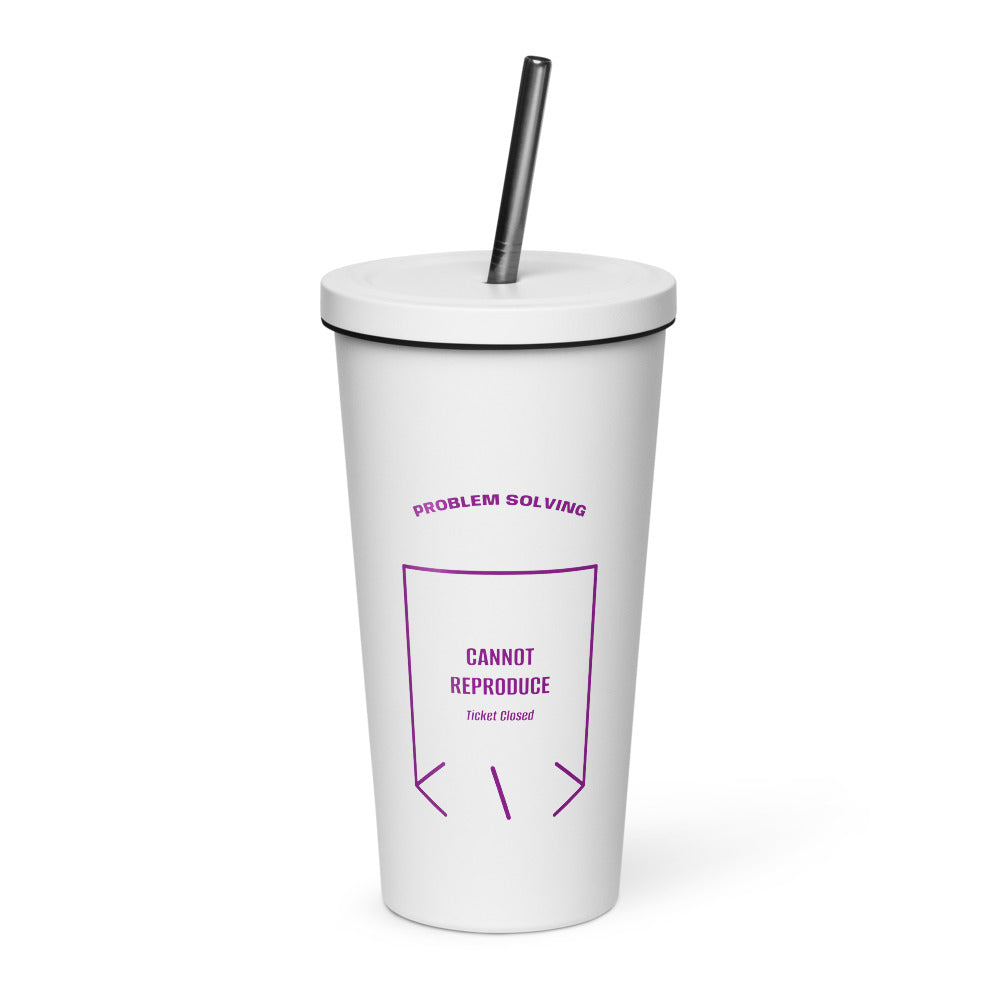 Cannot Reproduce — White Purple back mockup (20 oz)