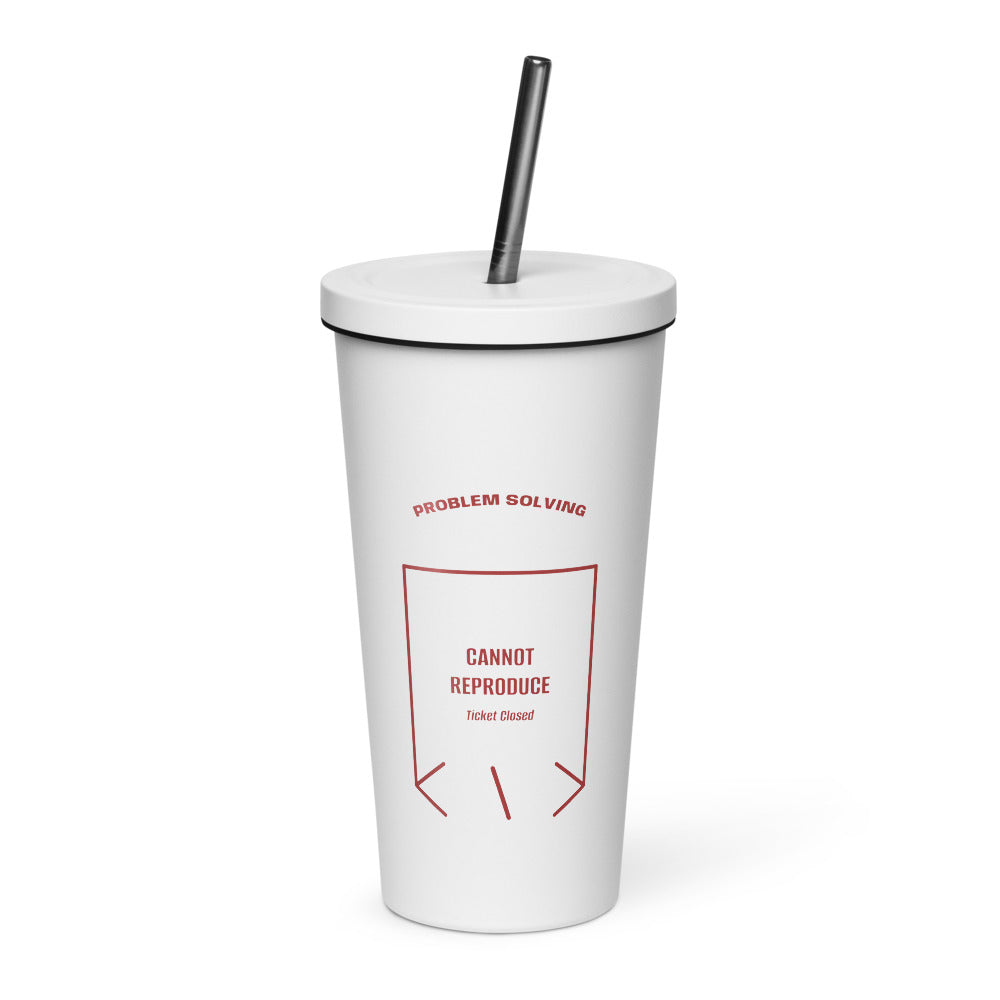 Cannot Reproduce — White Brown back mockup (20 oz)