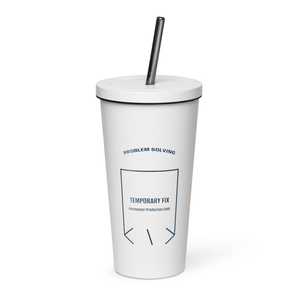 Temporary Fix — White Navy back mockup (20 oz)