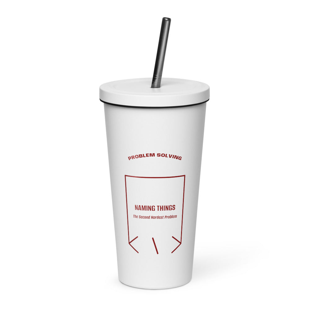 Naming Things — White Maroon back mockup (20 oz)