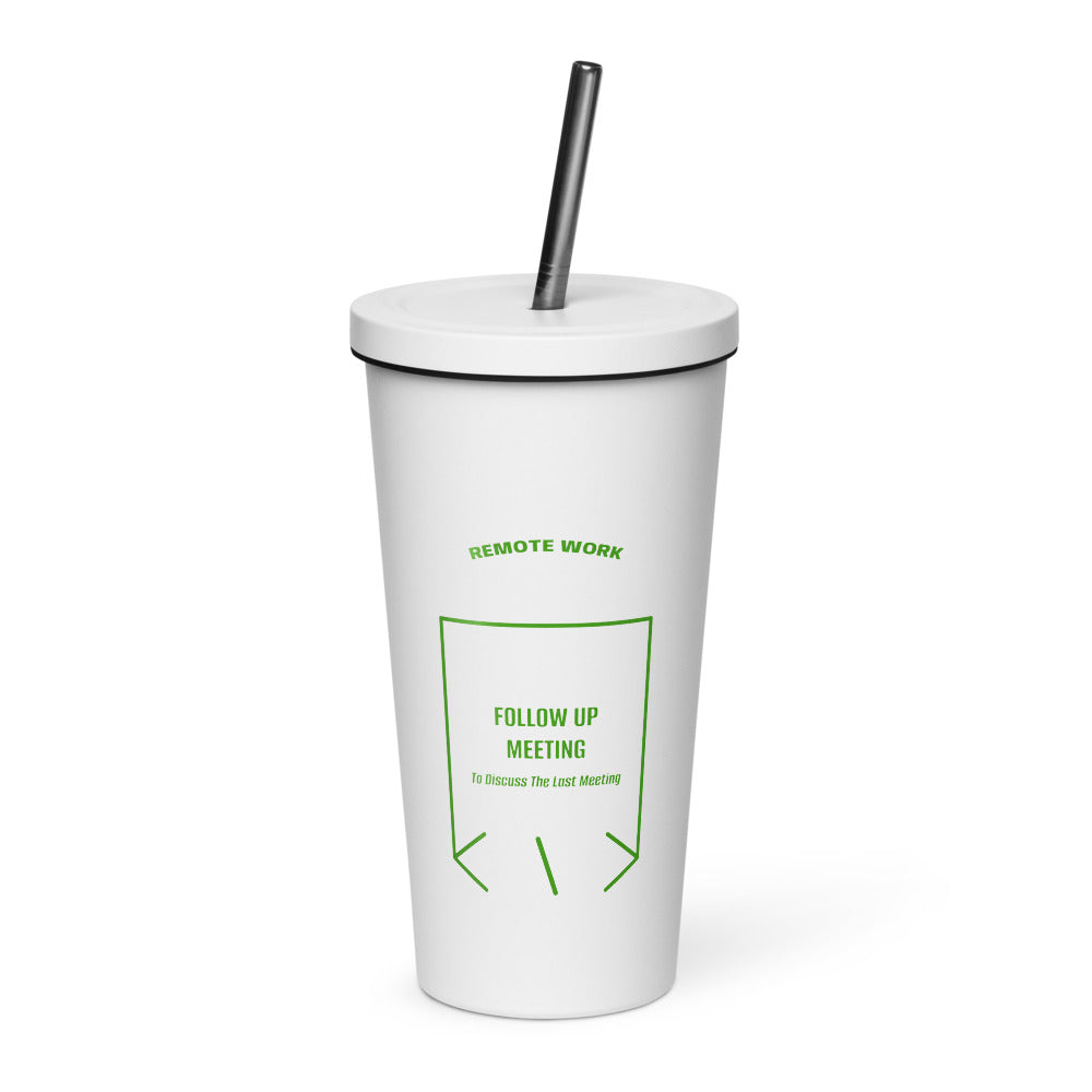 Follow Up Meeting — White Green back mockup (20 oz)
