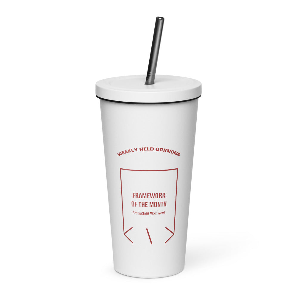 Framework Of The Month — White Brown back mockup (20 oz)
