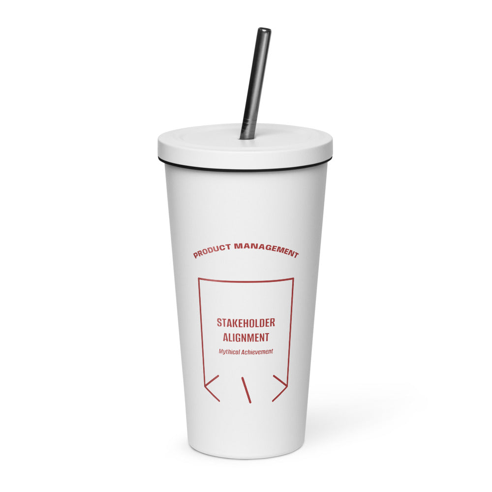 Stakeholder Alignment — White Brown back mockup (20 oz)
