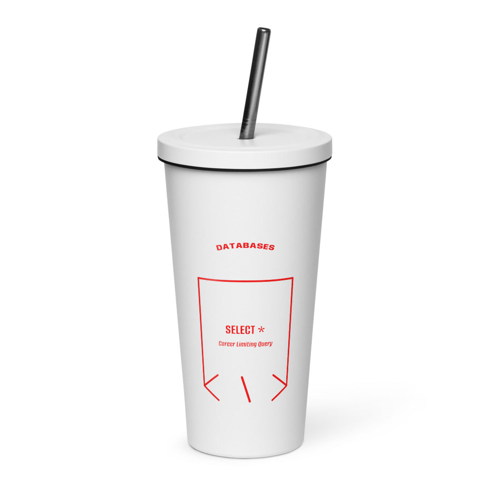 SELECT * — White Red back mockup (20 oz)