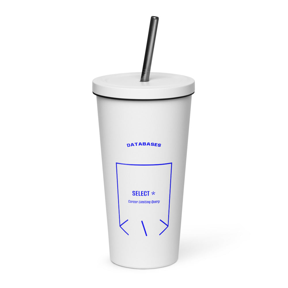 SELECT * — White Blue back mockup (20 oz)