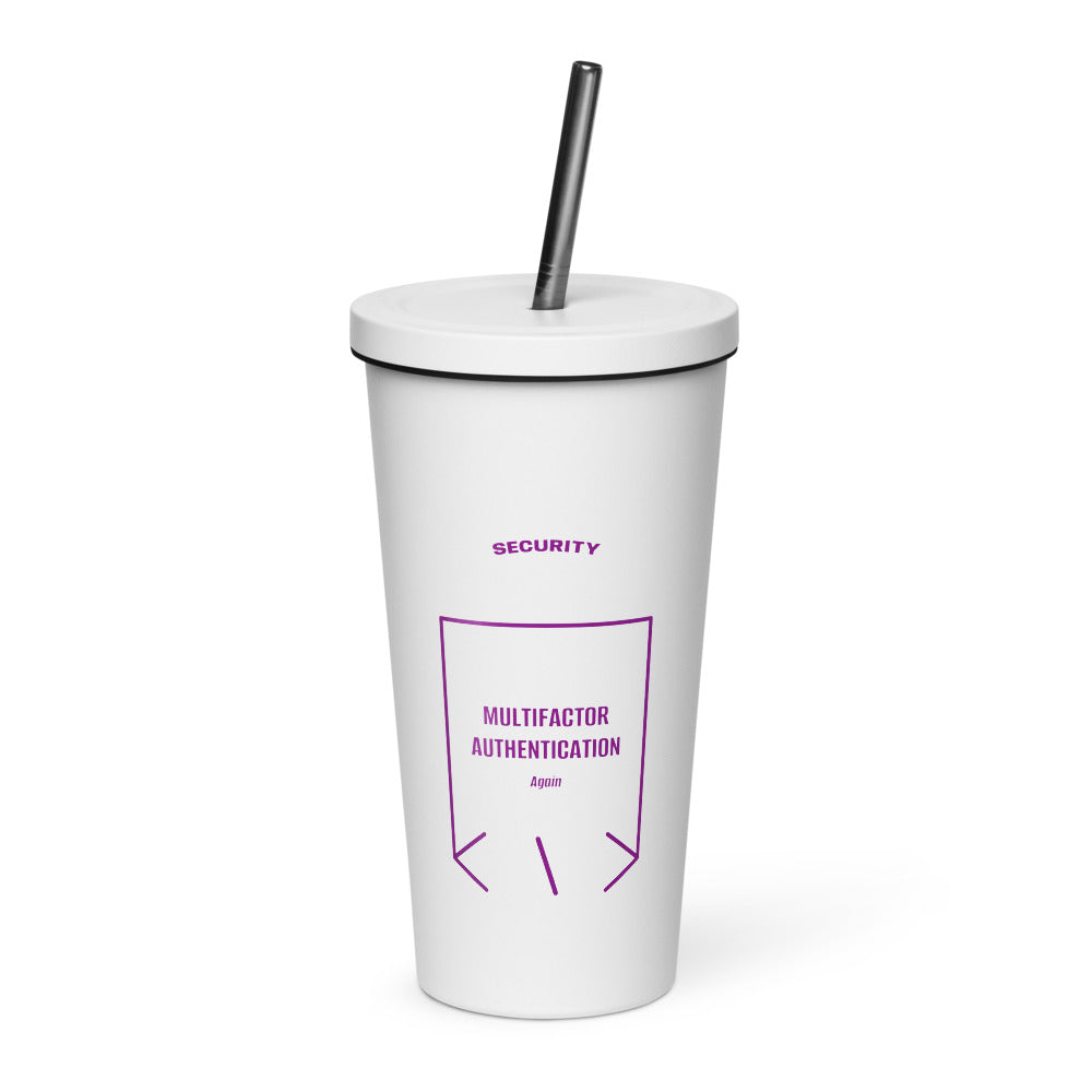 Multifactor Authentication — White Purple back mockup (20 oz)