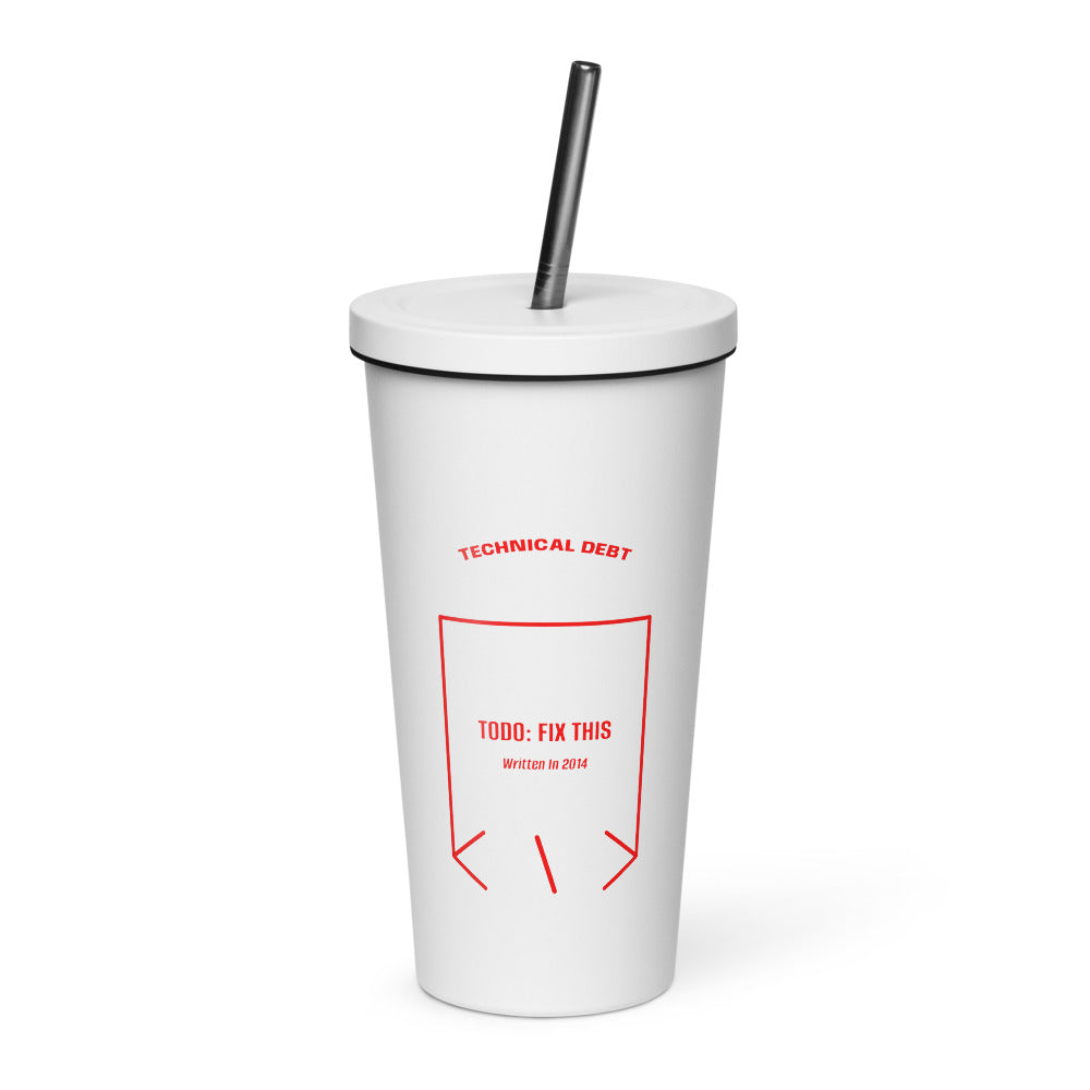 TODO: Fix This — White Red back mockup (20 oz)